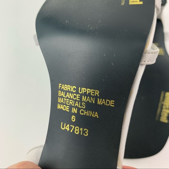 Unlisted Satin Grey Square Toe 90s Slingback Ankle Mini Heels 6 - Picture 10 of 12